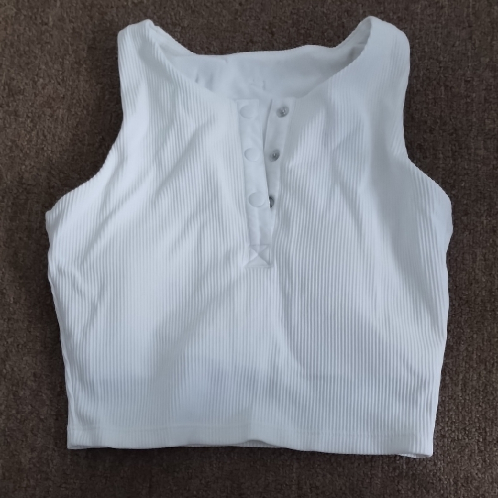 Buffbunny Ribbed Button Down Sports Bra